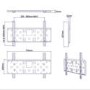 PMV 2036FX Flat Wall Mount TV Bracket - Up to 85 Inch