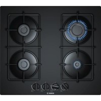 Bosch PNP6B6B80 Serie 4 60cm Tempered Glass 4 Burner Glass Hob - Black