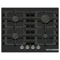 PNP6B6K40 Bosch Series 4 60cm 4 Burner Gas Hob - Black