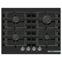 Bosch Series 4 60cm 4 Burner Gas on Glass Gas Hob - Black Bosch Series 4 60cm 4 Burner Gas on Glass Gas Hob - Black
