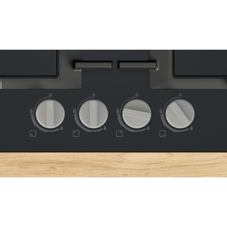 Bosch Series 4 60cm 4 Burner Gas on Glass Gas Hob - Black