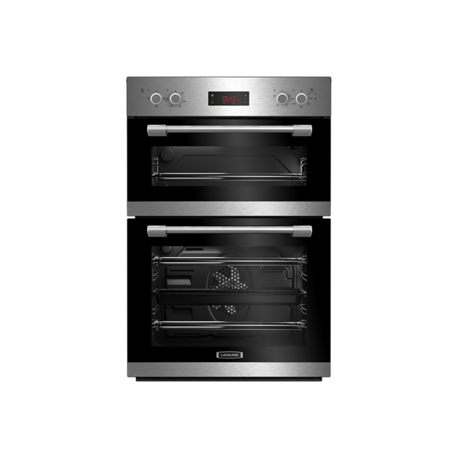 GRADE A2 Leisure PODM52300X Multifunction Electric Built In Double Oven Stainless Steel