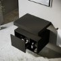 GRADE A2 - 600mm Black Wall Hung Countertop Shelves - Porto