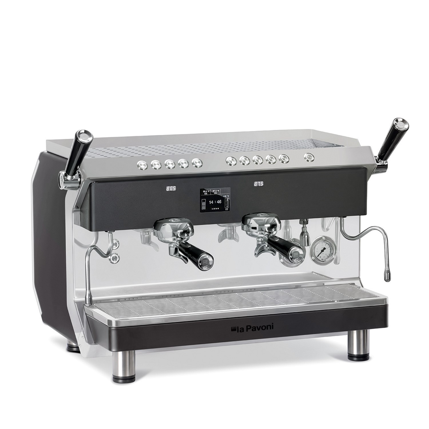 La Pavoni Desiderio 2 Group Automatic Coffee Machine 13 Ltr Black