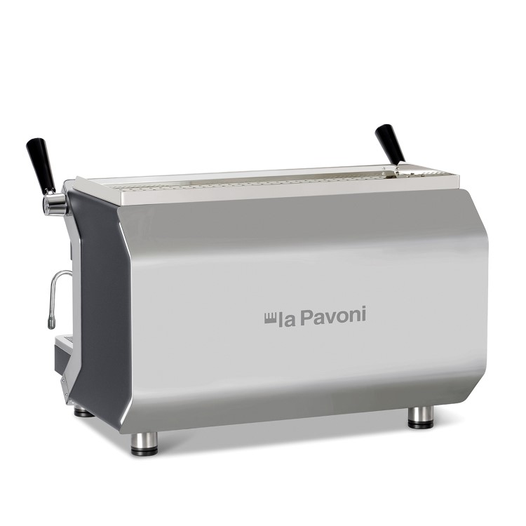 La Pavoni Desiderio 2 Group Automatic Coffee Machine PPDES2VAN00EU – 13ltr Boiler - 5.1kW. Black & Stainless Steel