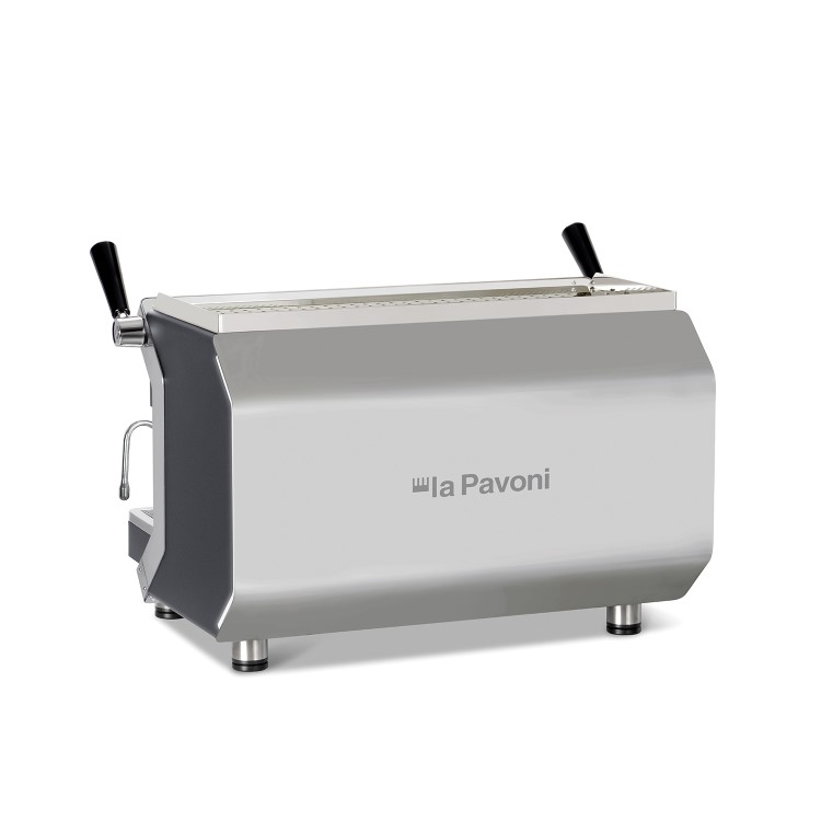 La Pavoni Desiderio 3 Group Automatic Coffee Machine - 21 Litre Boiler - Black & Stainless Steel