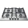 Refurbished Hotpoint PPH60GDFIXUK 59cm 4 Burner Gas Hob With Cast Iron Pan Stands Stainless Steel
