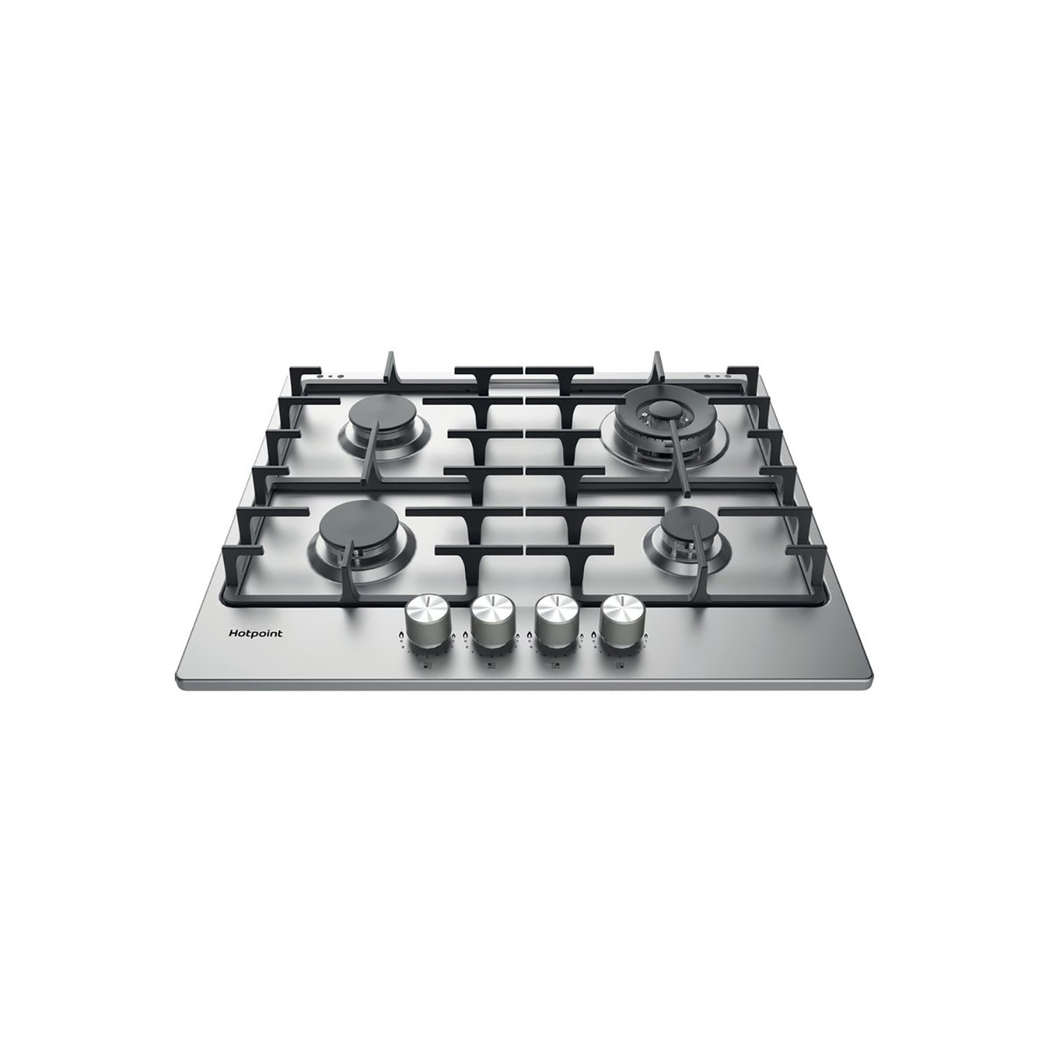 Hotpoint PPH60GDFIXUK 59cm 4 Burner Gas Hob - Stainless Steel