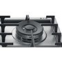 Refurbished Hotpoint PPH60GDFIXUK 59cm 4 Burner Gas Hob With Cast Iron Pan Stands Stainless Steel