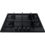 Refurbished Hotpoint PPH60PFNB 58cm 4 Burner Gas Hob Black