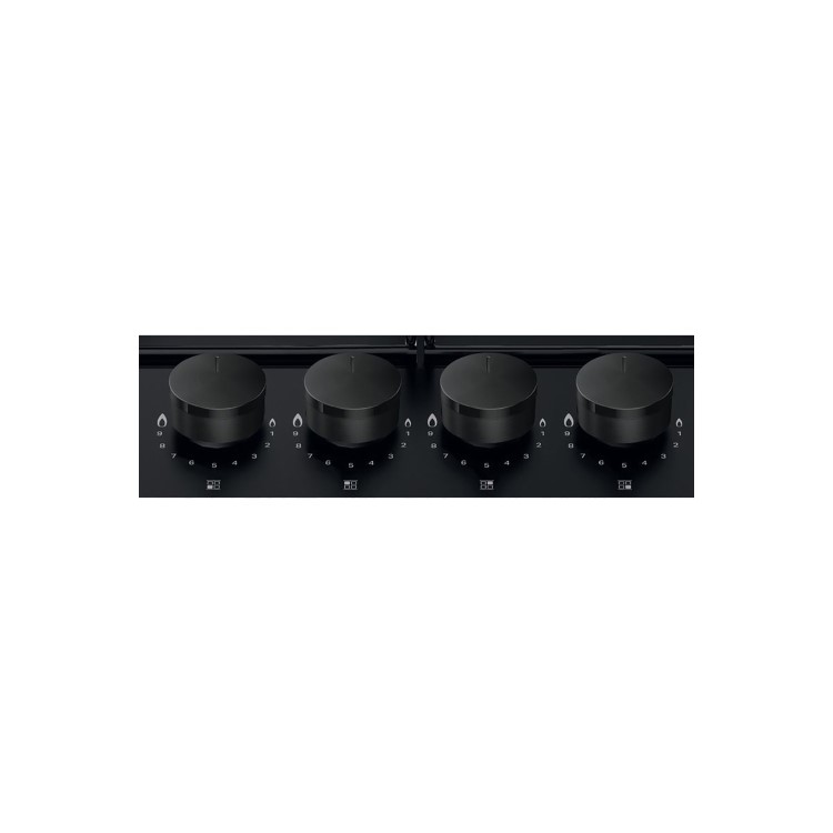 Refurbished Hotpoint PPH60PFNB 58cm 4 Burner Gas Hob Black