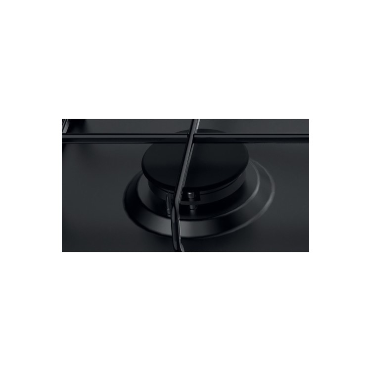 Refurbished Hotpoint PPH60PFNB 58cm 4 Burner Gas Hob Black