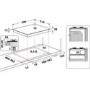 Refurbished Hotpoint PPH60PFNB 58cm 4 Burner Gas Hob Black