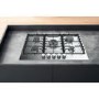 Refurbished Hotpoint PPH75PDFIXUK 75cm 5 Burner Gas Hob Stainless Steel