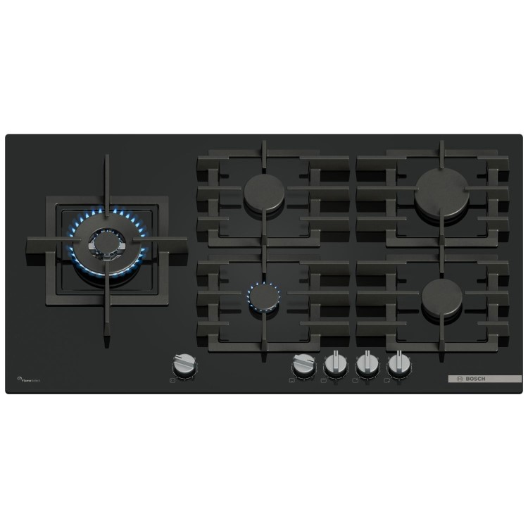 Bosch Series 6 90cm 5 Burner Gas Hob - Black