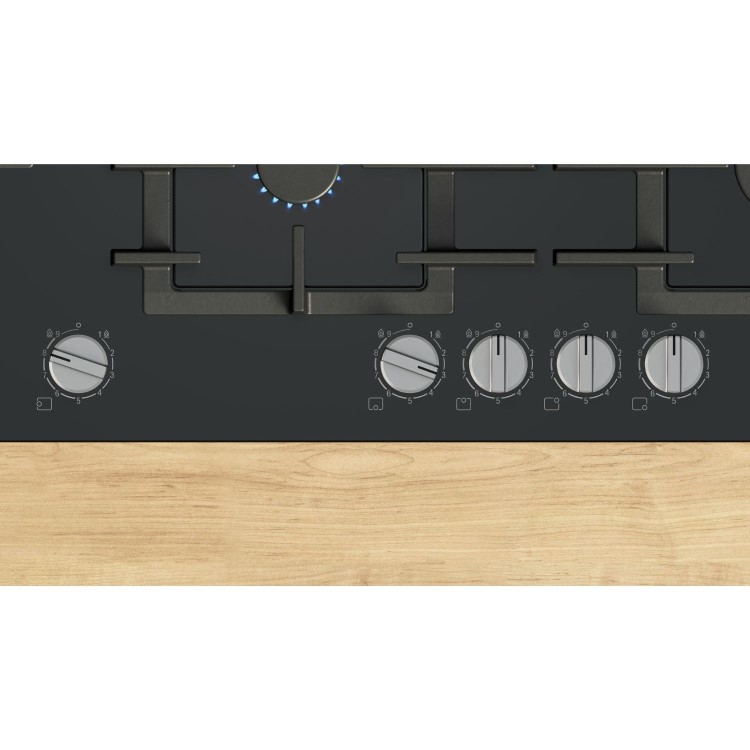 Bosch Series 6 90cm 5 Burner Gas Hob - Black
