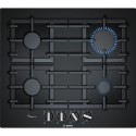 PPP6A6B90 Bosch Series 6 60cm Gas on Glass 4 Burner Gas Hob - Black