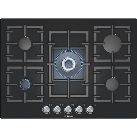 Bosch PPQ716B91E Avantixx Glass Base 71cm Gas Hob in Black