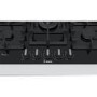 Bosch Series 6 75cm 5 Burner Gas Hob - Black Glass