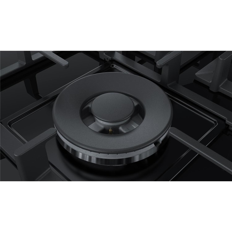 Bosch Series 6 75cm 5 Burner Gas Hob - Black Glass