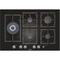 Bosch PPS816M91E Exxcel Frameless 75cm Gas-on-glass Hob - Black