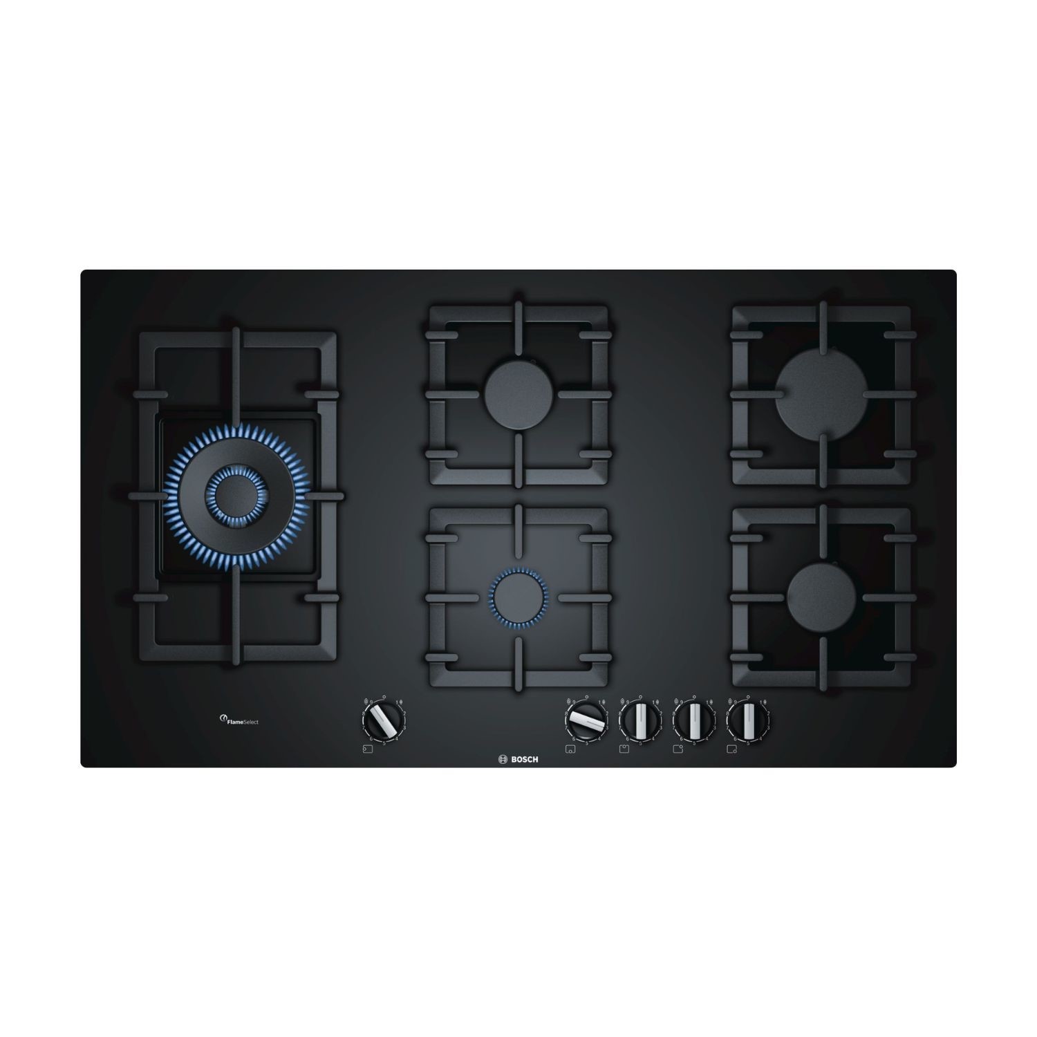 Bosch black glass gas hob discount