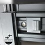 Insignia Premium Rectangular Steam Shower Cabin with 6 Body Jets and Chromotherapy Lights 1150 x 850