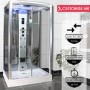 Insignia Premium Rectangular Steam Shower Cabin with 6 Body Jets and Chromotherapy Lights 1150 x 850