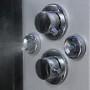 Insignia Premium Rectangular Steam Shower Cabin with 6 Body Jets and Chromotherapy Lights 1150 x 850