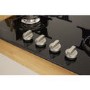 GRADE A2 - Indesit PR642IBK 59cm Four Burner Gas On Glass Hob - Black