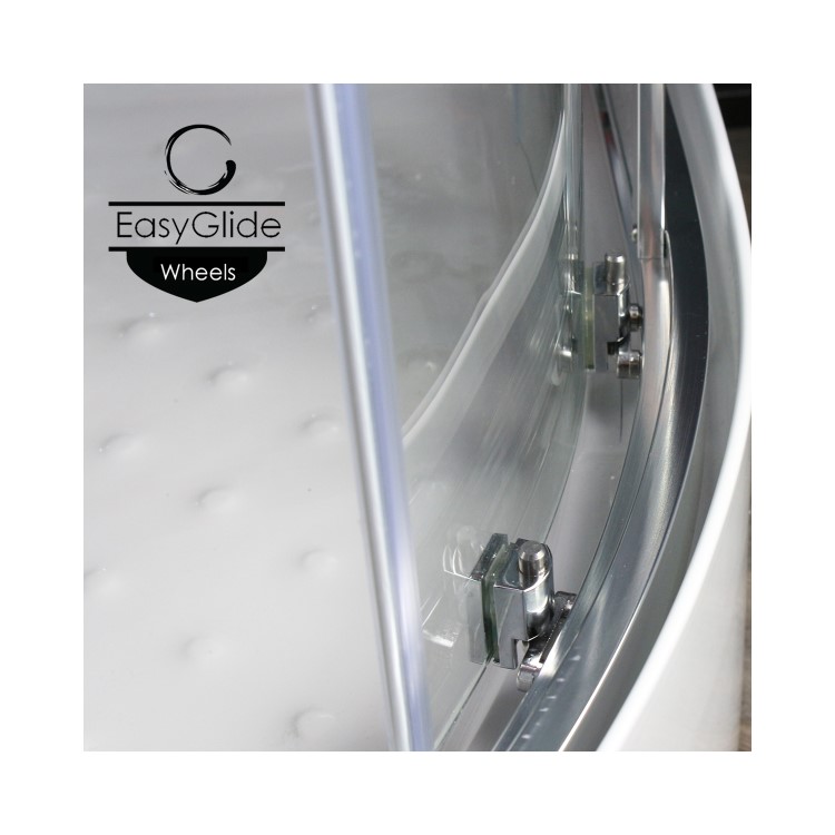 Insignia Premium Quadrant Steam Shower Cabin with Bluetooth and Chromotherapy Lights 900 x 900