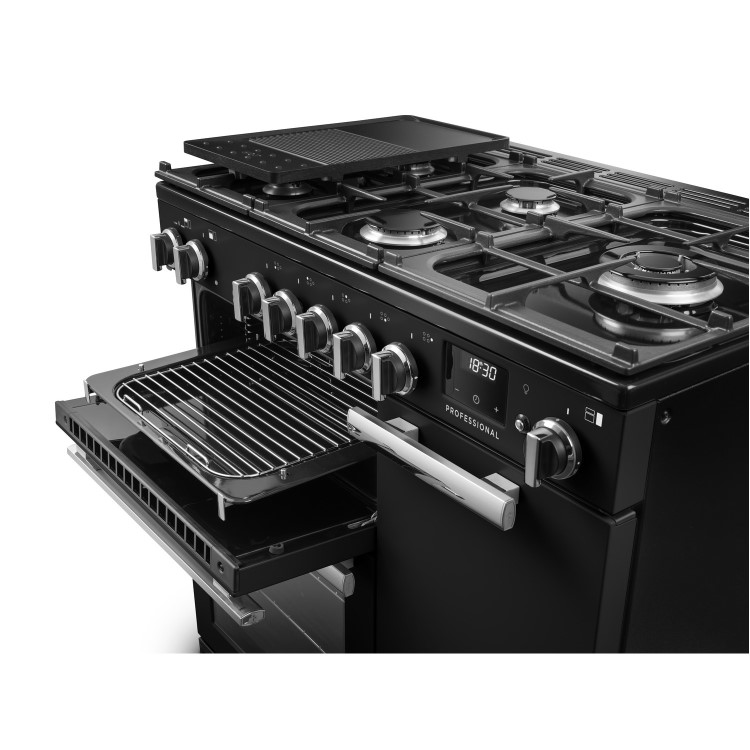 Rangemaster Professional 90cm Dual Fuel Range Cooker - Charcoal Black