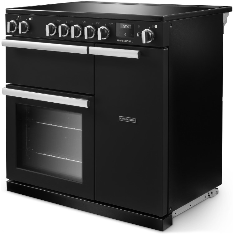 Rangemaster Professional 90cm Induction Range Cooker - Charcoal Black