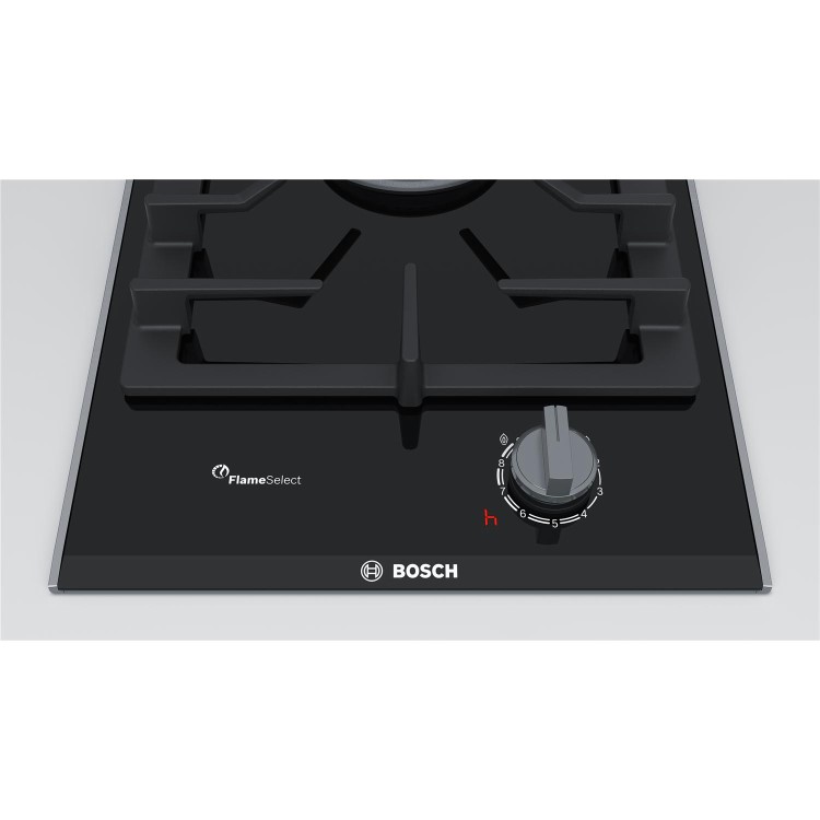 Bosch PRA3A6D70 Serie 8 30 cm Domino Gas Hob Ceramic Glass - Black