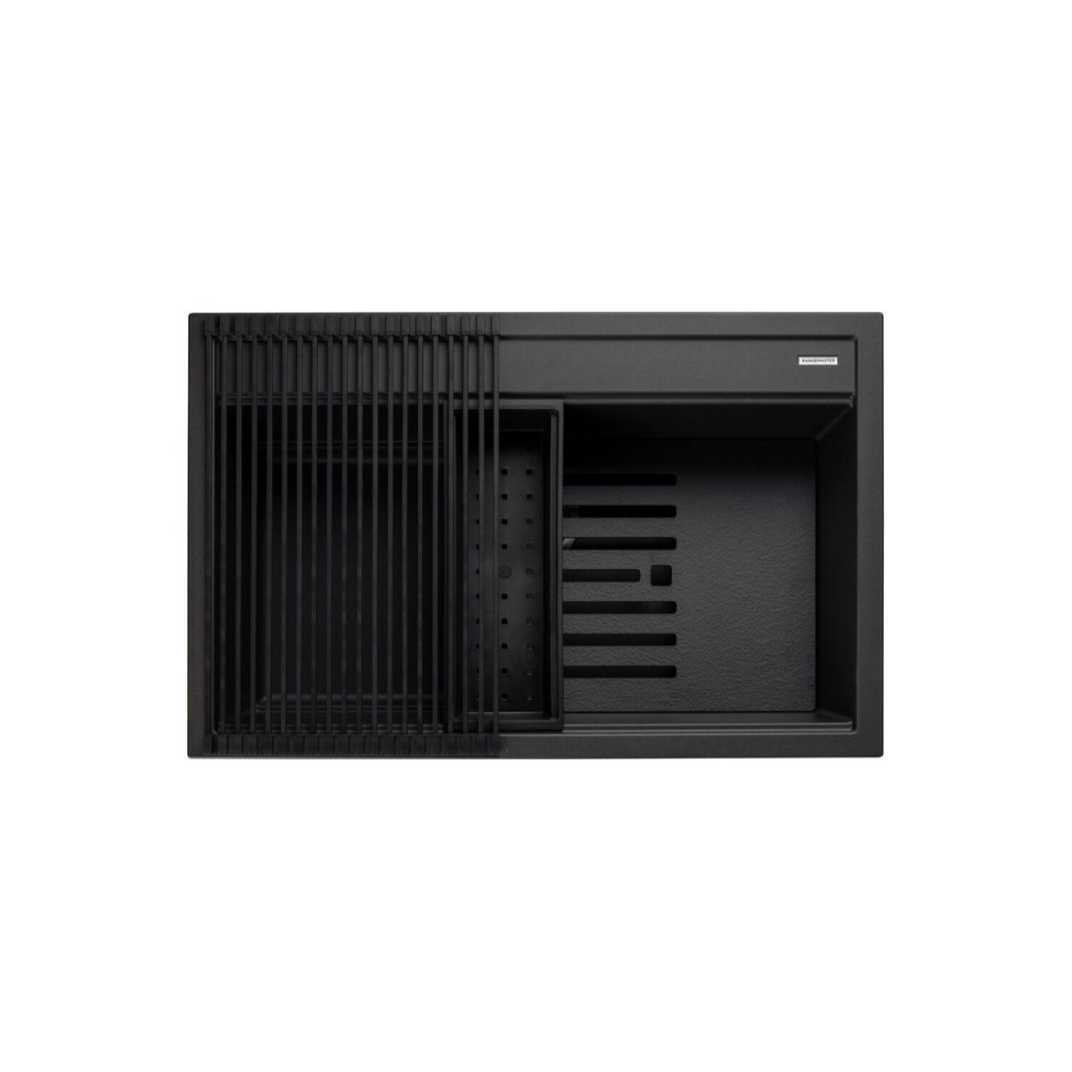 Rangemaster Prato Single Bowl Inset Black Granite Kitchen Sink Rangemaster Prato Single Bowl Inset Black Granite Kitchen Sink