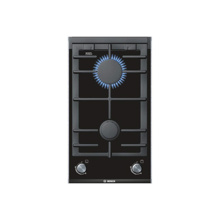 Bosch PRB326B70E 31cm Two Burner Gas Hob in Black
