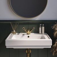 White Wall Hung Basin with 1 Tap Hole 583mm - Park Royal White Wall Hung Basin with 1 Tap Hole 583mm - Park Royal