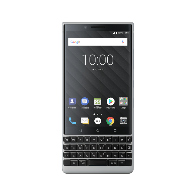 BlackBerry&reg; KEY2 Silver 4.5" 64GB 4G Unlocked & SIM Free