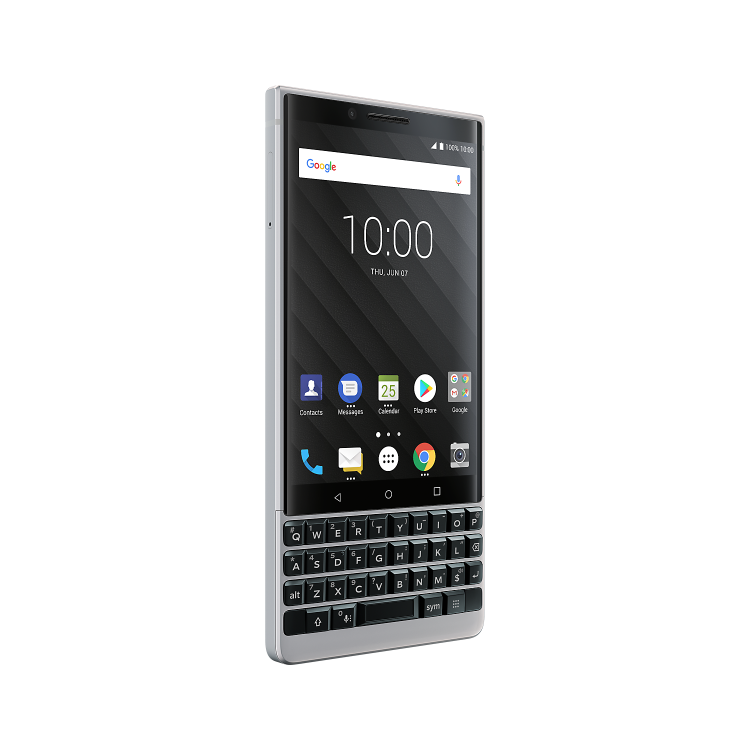 BlackBerry&reg; KEY2 Silver 4.5" 64GB 4G Unlocked & SIM Free