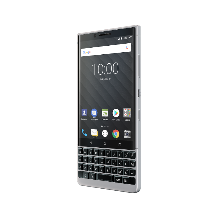 BlackBerry&reg; KEY2 Silver 4.5" 64GB 4G Unlocked & SIM Free