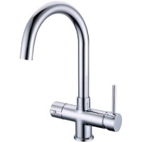 Reginox PRESTO 3N1 Swan Neck Tap With 90 Degree C Flow - Chrome