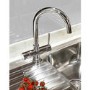 Reginox PRESTO 3N1 Swan Neck Tap With 90 Degree C Flow - Chrome