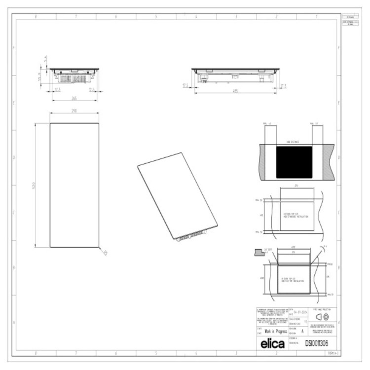 Elica Primis 30cm 2 Zone Induction Hob
