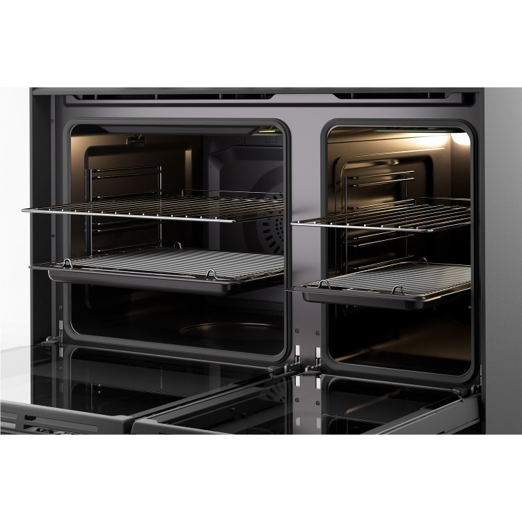 DeLonghi 90cm Dual Fuel Range Cooker - Black