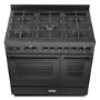 DeLonghi 90cm Dual Fuel Range Cooker - Black