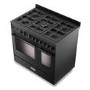 DeLonghi 90cm Dual Fuel Range Cooker - Black