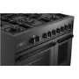 DeLonghi 90cm Dual Fuel Range Cooker - Black