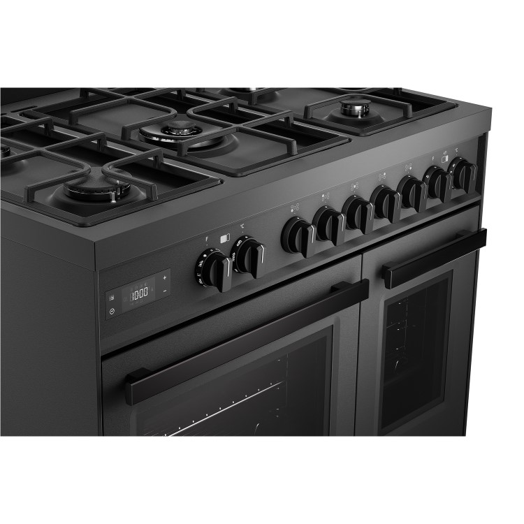 DeLonghi 90cm Dual Fuel Range Cooker - Black