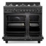 DeLonghi 90cm Dual Fuel Range Cooker - Black
