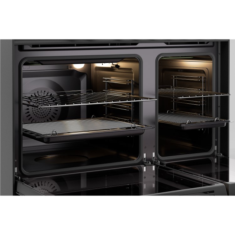 DeLonghi 90cm Dual Fuel Range Cooker - Black